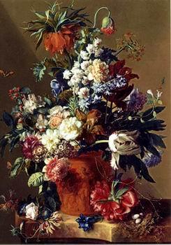 unknow artist Floral, beautiful classical still life of flowers.054 oil painting picture